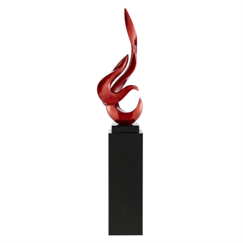 Finesse Decor flame floor sculpture stand