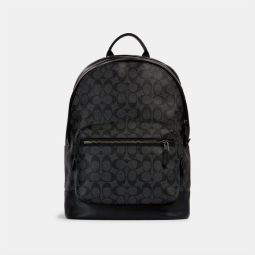 Coach Outlet west backpack in signature canvas