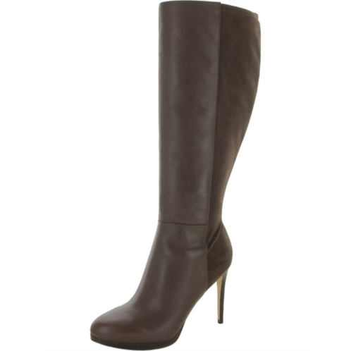 Nine West quiz me womens leather wide calf knee-high boots