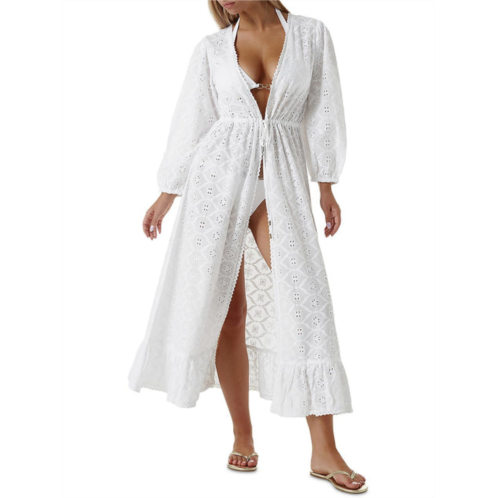 Melissa Odabash womens embroidered long cover-up