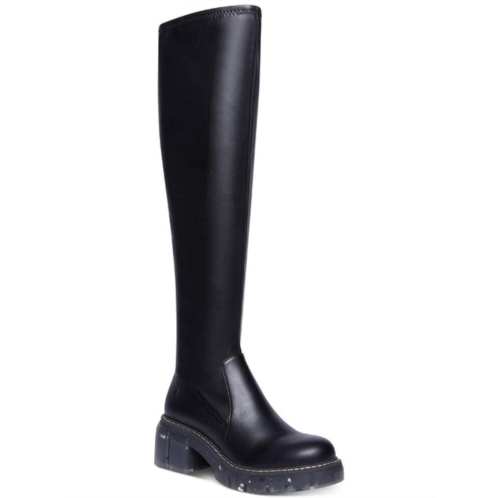 Cool Planet by Steve Madden rosaliaa womens faux leather chunky knee-high boots