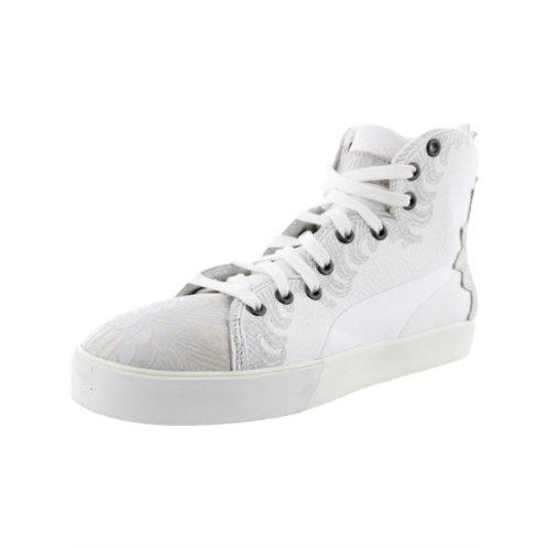 Puma rudolph dassler womens leather lifestyle high-top sneakers