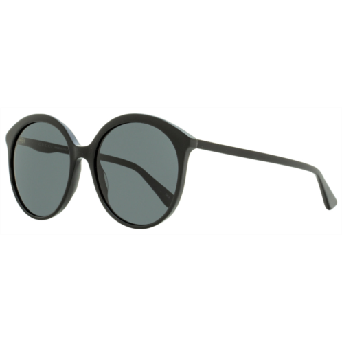 Gucci womens oval sunglasses gg0257s 001 black/gold 59mm