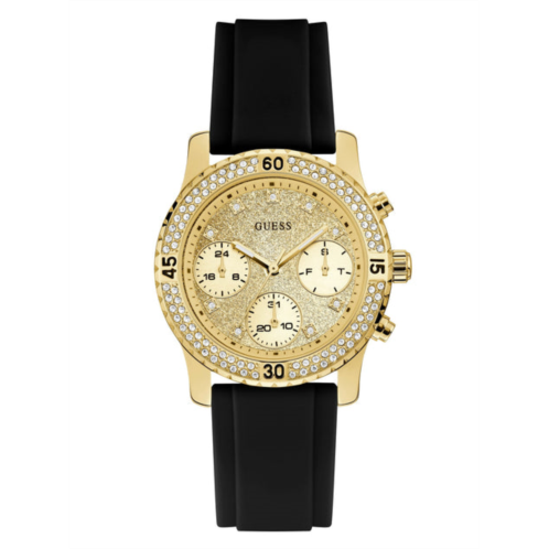 Guess Factory gold-tone and black multifunction watch