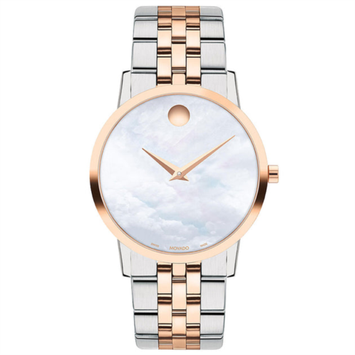 Movado womens museum mother of pearl dial watch