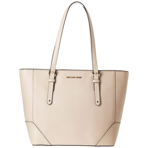 Michael Kors womens aria to zi ebbled leather shoulder tote bag