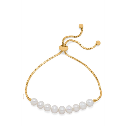 Liv Oliver 18k gold multi pearl bracelet