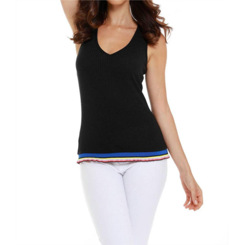 French kyss leyla tank top in black