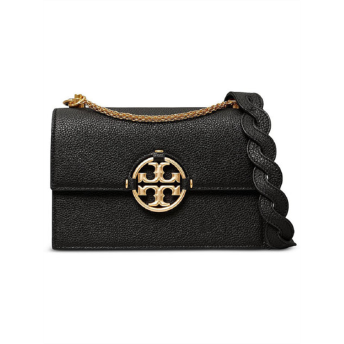 Tory Burch miller womens leather pebbled shoulder handbag