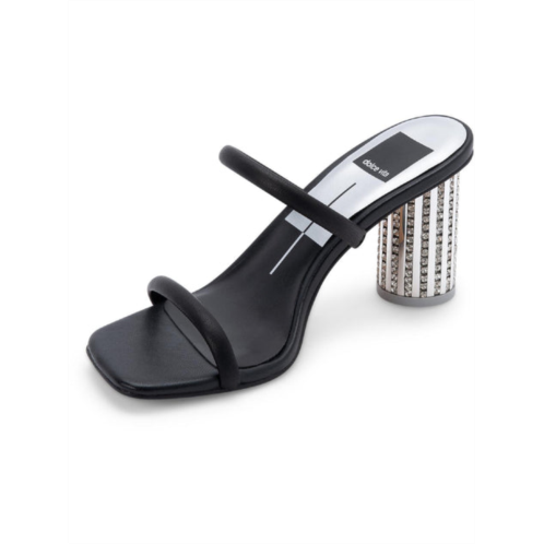 Dolce Vita noles disco womens faux leather slip on heel sandals