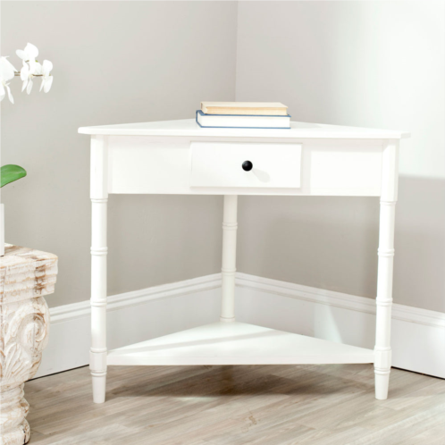Safavieh gomez corner table with storage drawer