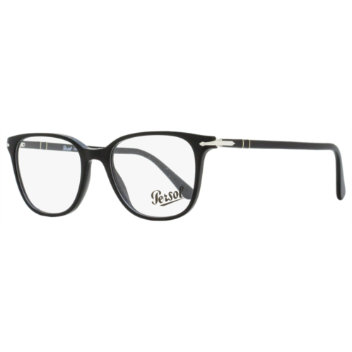 Persol unisex rectangular eyeglasses po3203v 95 black 51mm