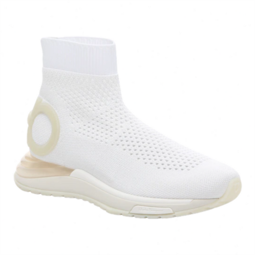 Ferragamo salvatore gardena womens 726203 white sock sneaker