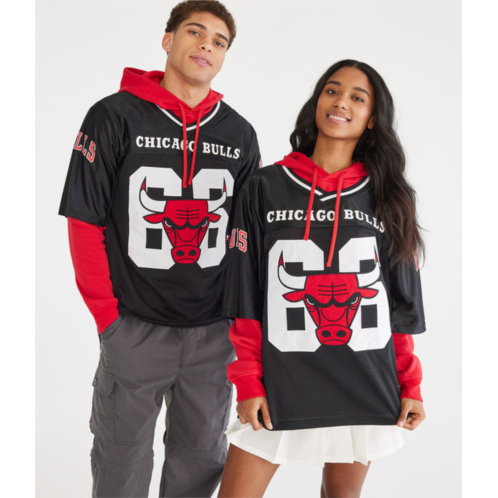 Aeropostale chicago bulls layered pullover hoodie