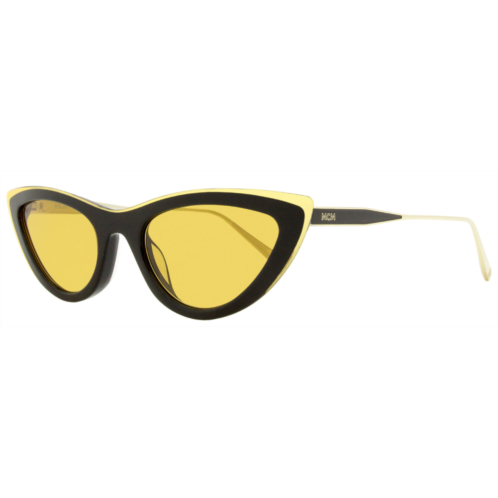 MCM womens cateye sunglasses 699s 204 black/brown/gold 55mm
