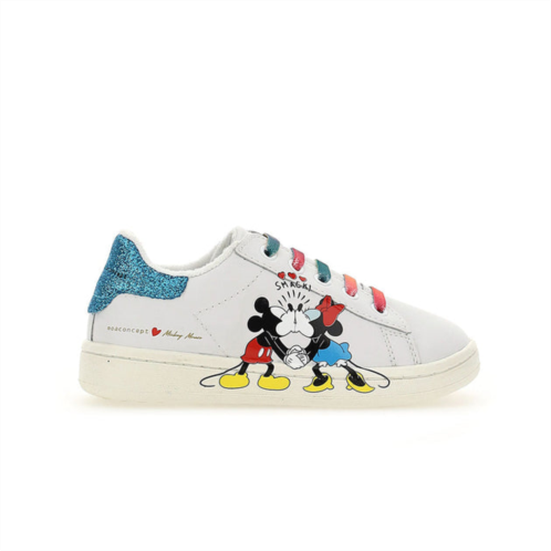 Master of Arts white mickey + minnie sneakers