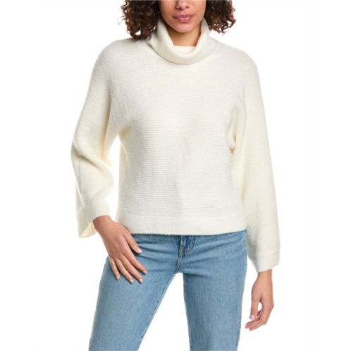 Minnie Rose cuddle ribbed turtleneck wool-blend sweater