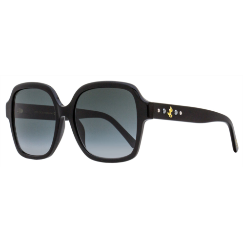 Jimmy Choo womens square sunglasses rella/g/s 8079o black 55mm