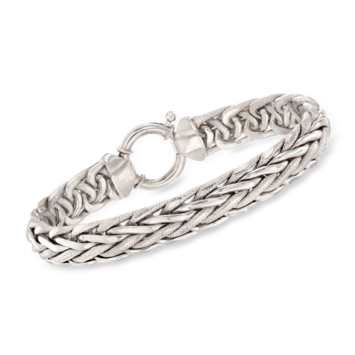 Ross-Simons wheat-link bracelet in sterling silver