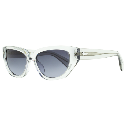 Rag & Bone womens lena sunglasses rnb1055s kb79o transparent gray 54mm