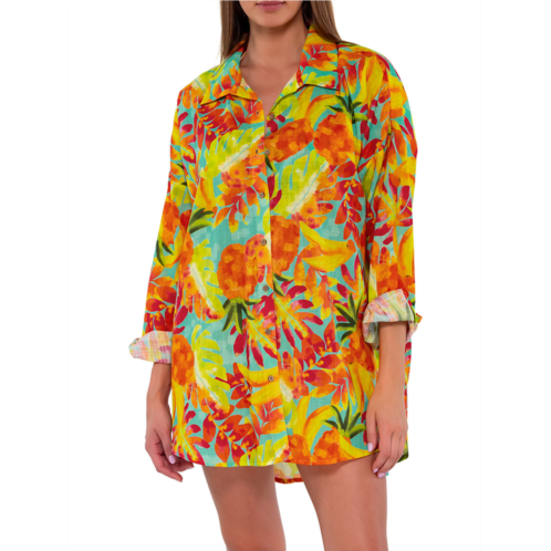 Sunsets womens delilah shirt cover-up