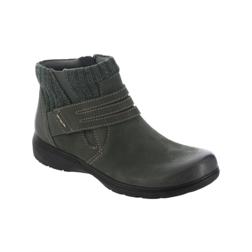 Clarks caleigh lane womens leather cozy booties