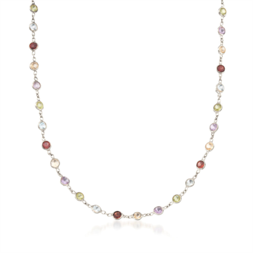 Ross-Simons multi-stone necklace in sterling silver