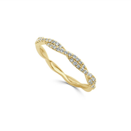 Sabrina Designs 14k gold & diamond twist ring