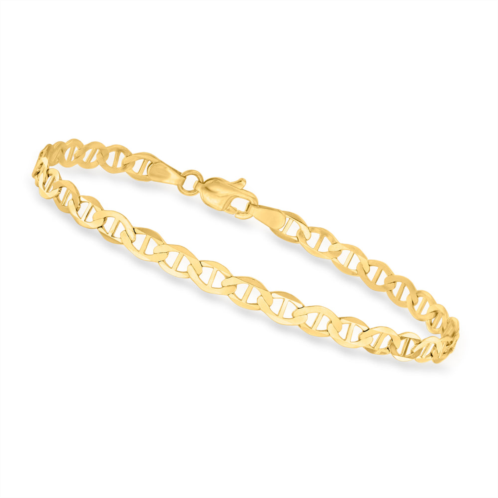 Canaria Fine Jewelry canaria 4mm 10kt yellow gold mariner-link bracelet