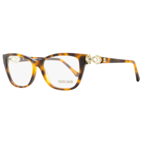 Roberto Cavalli womens rectangular eyeglasses rc5060 licciana 052 havana/gold 53mm