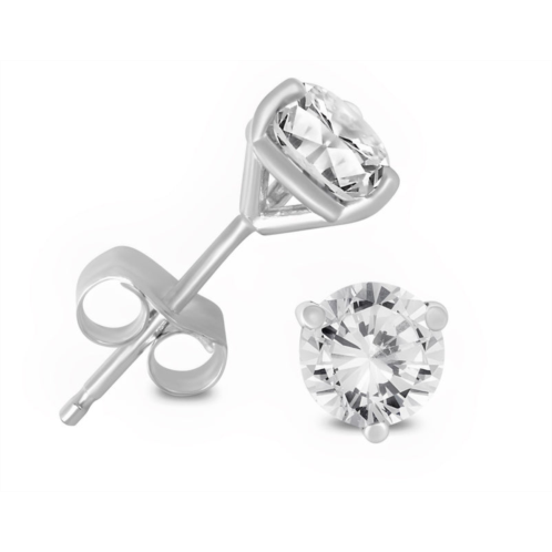 Diana M. 14kt white gold diamond martini stud earrings containing 0.50 cts tw