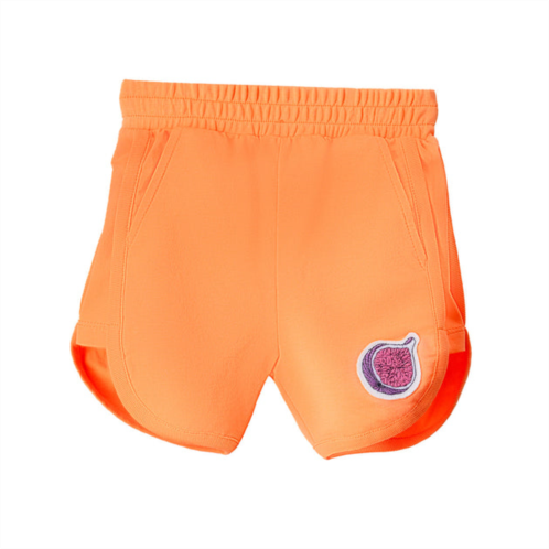 Moi noi orange fig icon cotton shorts