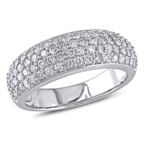 Mimi & Max 1ct tdw diamond dome eternity ring in 10k white gold