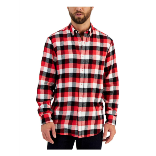 Club Room mens flannel cotton button-down shirt