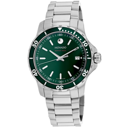 Movado mens green dial watch
