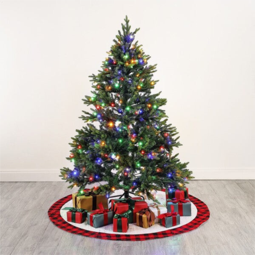 Safavieh 5.5 ft, green, pre-lit artificial christmas tree