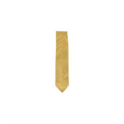 Loro piana textured tie in yellow wool