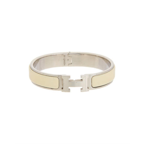 Hermes palladium clic clac bangle (authentic pre-owned)