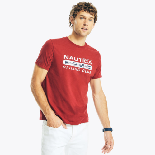 Nautica mens big & tall sustainably crafted sailing club graphic t-shirt