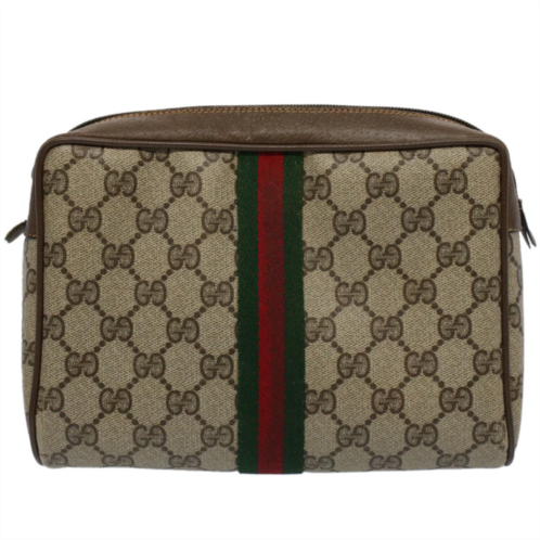 Gucci canvas clutch bag (pre-owned)
