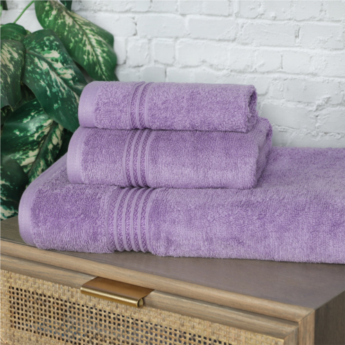 Superior warm and absorbent cotton assorted 3-piece towel set