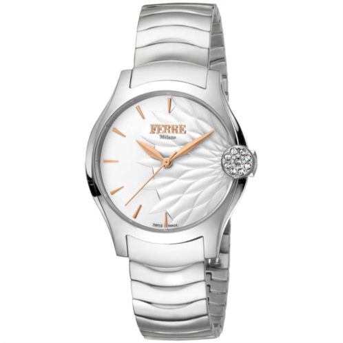 Ferre Milano womens white dial watch
