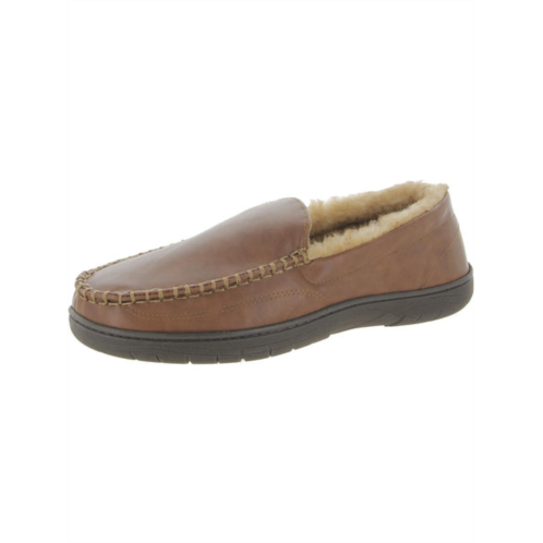 Haggar venetian mens faux leather loafer slippers