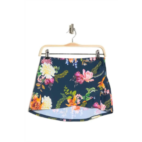 Jantzen floral enchantment cover-up skirt in azure