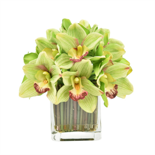 Creative Displays green orchid bouquet floral arrangement