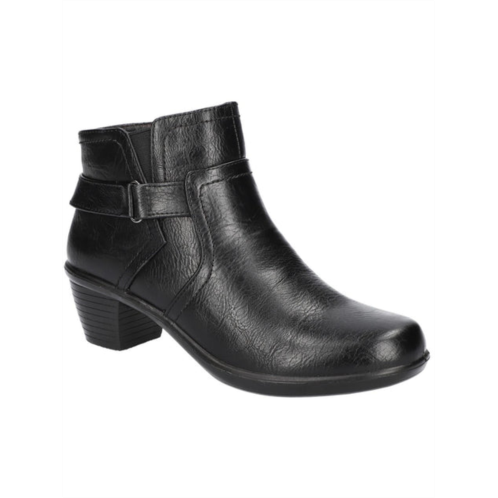 Easy Street durham womens faux leather block heel ankle boots