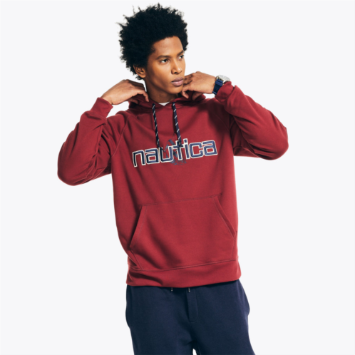 Nautica mens reissue sustainably crafted logo hoodie