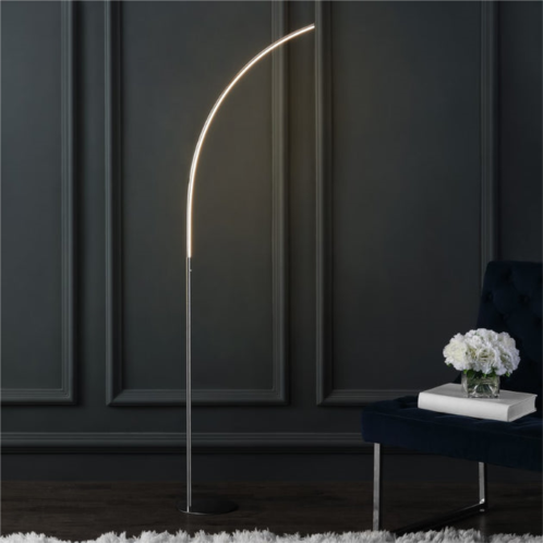 JONATHAN Y curva 64 metal minimalist modern led integrated floor lamp