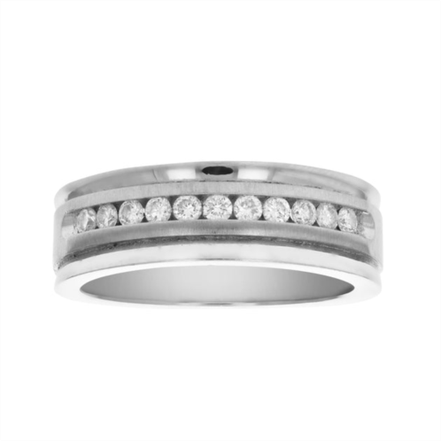Vir Jewels 1/4 cttw si1-si2 11 stone certified machine diamond wedding band 14k gold