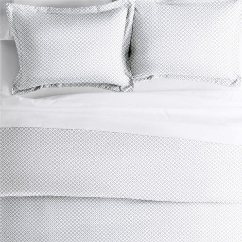 Ienjoy Home polaris gray pattern duvet cover set ultra soft microfiber bedding, king/cal-king